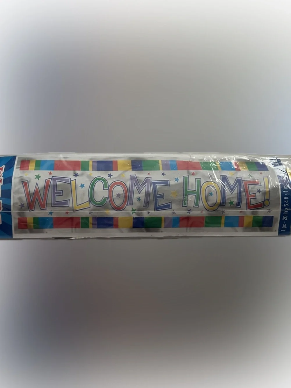 💥 New Welcome Home Colorful Letter Banner Metallic Multi-Color Party